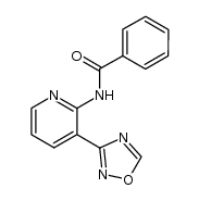 2-benzoylamino-3-(1',2',4'-oxadiazolyl-3')pyridine结构式