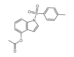 4-acetoxy-N-tosylindole结构式