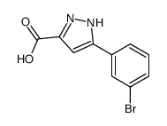 5-(3-溴苯基)-1H-吡唑-3-甲酸结构式