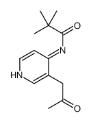 2,2-dimethyl-N-[3-(2-oxopropyl)pyridin-4-yl]propanamide Structure