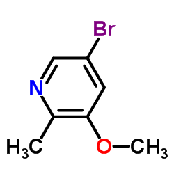 5-Bromo-3-methoxy-2-methylpyridine Structure