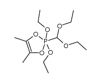 2-(diethoxymethyl)-2,2-diethoxy-4,5-dimethyl-1,3,2λ5-dioxaphospholene Structure