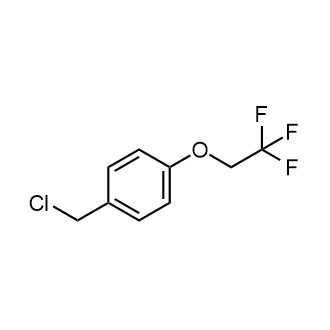 1-(氯甲基)-4-(2,2,2-三氟乙氧基)苯结构式