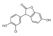 3-(3-chloro-4-hydroxyphenyl)-6-hydroxy-3H-1-benzofuran-2-one Structure