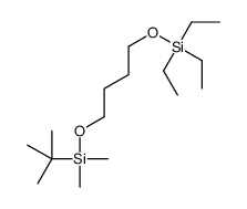 tert-butyl-dimethyl-(4-triethylsilyloxybutoxy)silane结构式