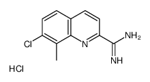 7-氯-8-甲基喹啉-2-羧酰胺盐酸盐结构式