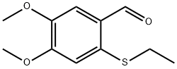 2-(Ethylthio)-4,5-dimethoxy-benzaldehyde Structure