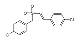 1-chloro-4-[2-(4-chlorophenyl)ethenylsulfonylmethyl]benzene结构式