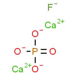 calcium fluoride phosphate Structure