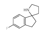 5-FLUORO-2,3-DIHYDROSPIRO[INDENE-1,2'-PYRROLIDINE] Structure