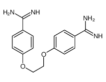 4-[2-(4-carbamimidoylphenoxy)ethoxy]benzenecarboximidamide Structure