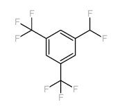1-(二氟甲基)-3,5-双(三氟甲基)苯结构式