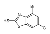 4-溴-6-氯-2-疏基苯并噻唑结构式