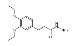3-(3,4-diethoxy-phenyl)-propionic acid hydrazide Structure
