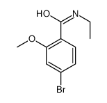 N-乙基-4-溴-2-甲氧基苯甲酰胺结构式