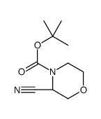 (S)-N-Boc-3-Cyanomorpholine Structure