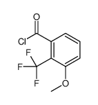 3-Methoxy-2-(trifluoromethyl)benzoyl chloride结构式