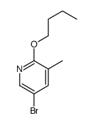 5-溴-2-丁氧基-3-甲基吡啶结构式