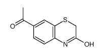 7-acetyl-4H-1,4-benzothiazin-3-one结构式