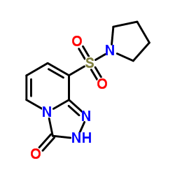 8-(1-Pyrrolidinylsulfonyl)[1,2,4]triazolo[4,3-a]pyridin-3(2H)-one Structure