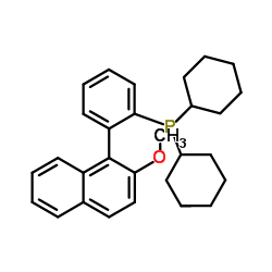 2′-Dicyclohexylphosphino-2-methoxy-1-phenylnaphthalene Structure