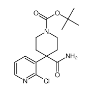 N-Boc-4-(2-chloropyridin-3-yl)piperidine-4-carboxamide Structure