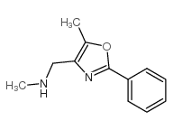 N-甲基-n-[(5-甲基-2-苯基-1,3-噁唑-4-基)甲基]胺结构式