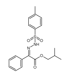 (Z)-isobutyl 2-phenyl-2-(2-tosylhydrazono)acetate结构式