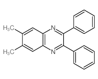 6,7-dimethyl-2,3-diphenyl-quinoxaline结构式