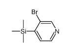 (3-bromopyridin-4-yl)-trimethylsilane Structure