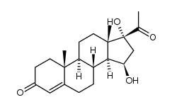 15β,17α-dihydroxy-4-pregnen-3,20-dione Structure