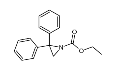 ethyl 2,2-diphenylaziridine-1-carboxylate Structure