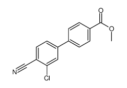METHYL 3'-CHLORO-4'-CYANO-[1,1'-BIPHENYL]-4-CARBOXYLATE Structure