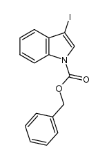 benzyl 3-iodo-1H-indole-1-carboxylate结构式