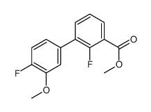 methyl 2-fluoro-3-(4-fluoro-3-methoxyphenyl)benzoate Structure