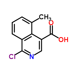 1-Chloro-5-methyl-4-isoquinolinecarboxylic acid Structure