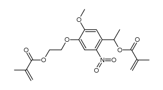 1-(4-(2-(methacryloyloxy)ethoxy)-5-methoxy-2-nitrophenyl)ethyl methacrylate Structure