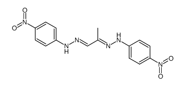 pyruvaldehyde bis-(4-nitro-phenylhydrazone)结构式