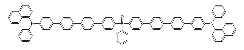 4’’’,4’’’’-(phenylphosphoryl)bis(N-1-naphthyl-N-phenyl-1,1’:4’,1’’:4’’,1’’’-quaterphenyl-4-amine) Structure