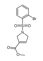 1-(2-bromobenzenesulfonyl)-2,5-dihydro-1H-pyrrole-3-carboxylic acid methyl ester Structure