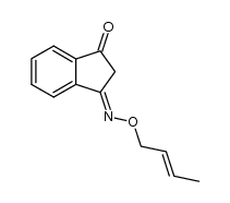 1,3-indanedione monooxime O-crotyl ether Structure