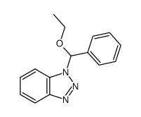 1-(ethoxy(phenyl)methyl)-1H-benzo[d][1,2,3]triazole结构式