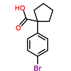 1-(4-Bromophenyl)cyclopentanecarboxylic acid structure