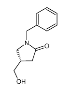 N-benzyl-(4S)-4-hydroxymethylpyrrolidin-2-one结构式