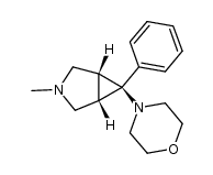 4-(1α,5α,6α-3-Methyl-6-phenyl-3-azabicyclo[3.1.0]hex-6-yl)morpholine结构式