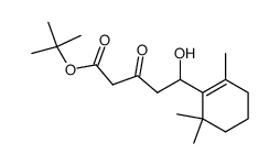 tert-butyl 5-hydroxy-3-oxo-5-(2,6,6-trimethylcyclohex-1-en-1-yl)pentanoate Structure