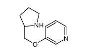 3-[(2R)-2-吡咯烷基甲氧基]吡啶结构式