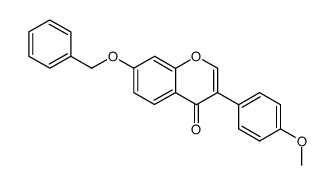 7-benzyloxy-3-(4-methoxyphenyl)-1-benzopyran-4-one结构式