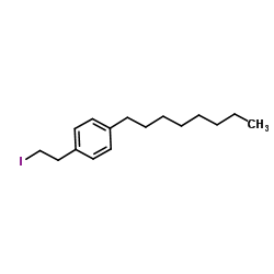 1-(2-Iodoethyl)-4-octylbenzene Structure