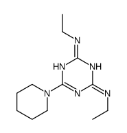 N,N'-Diethyl-6-piperidino-1,3,5-triazine-2,4-diamine Structure